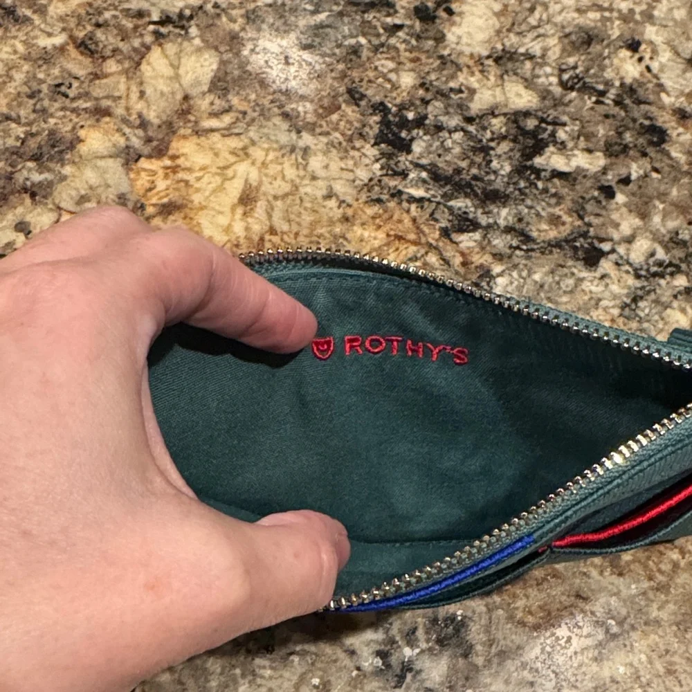 Rothy's Mistletoe Zip Wallet - Picture 4 of 6